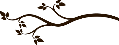 Motif élégant de brindille avec feuilles pour artisanat unique